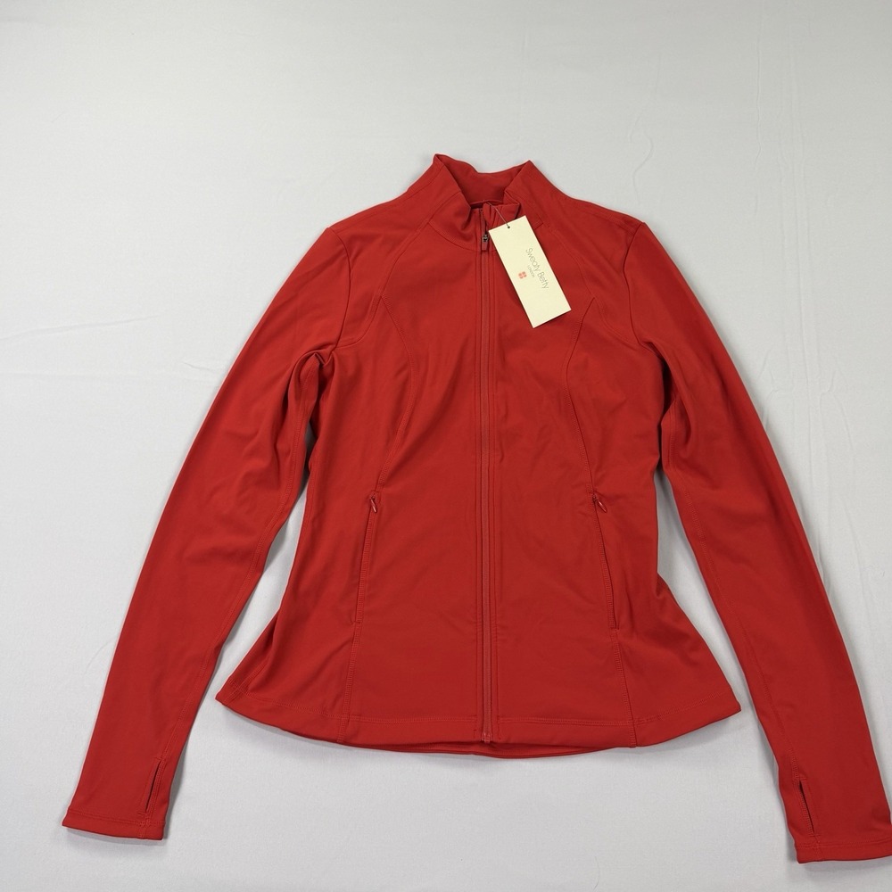 Sweaty Betty Power Workout Zip Through Jacket Cardinal Red Women's M NWT